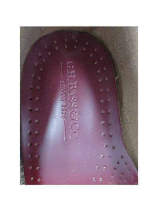 GH Bass Weejuns Shoes 11C Red Loafer Leather Kiltie Tassel Slip On* main image 2
